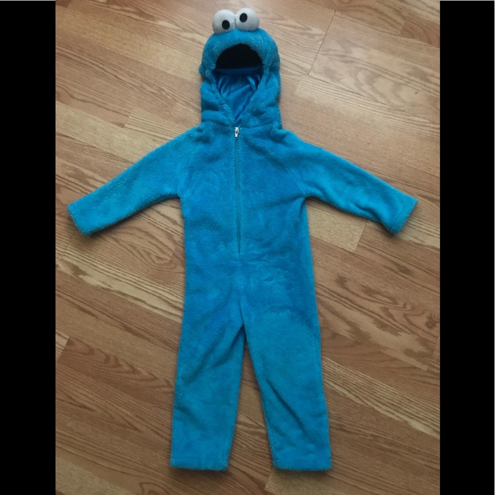 Cookie Monster Furry Costume - size 2T/3T Blue